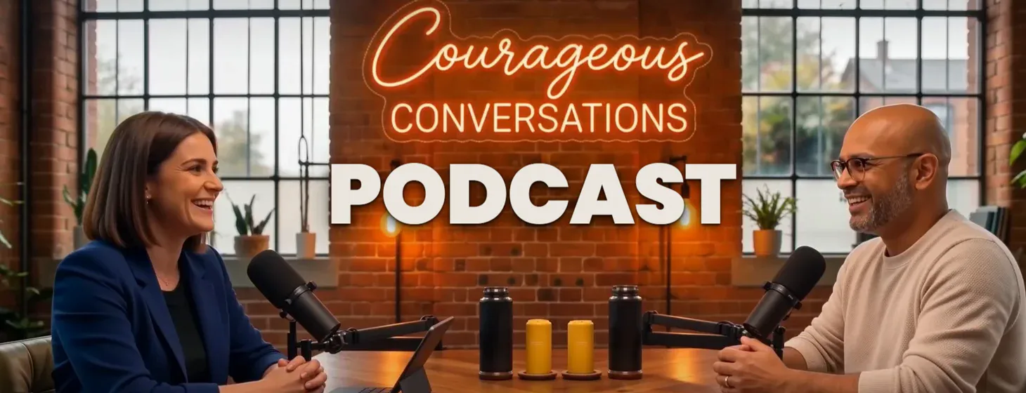 Trybe Courageous Conversations Podcast. Uncovering the hero’s journey of incredible leaders, mentors and experts