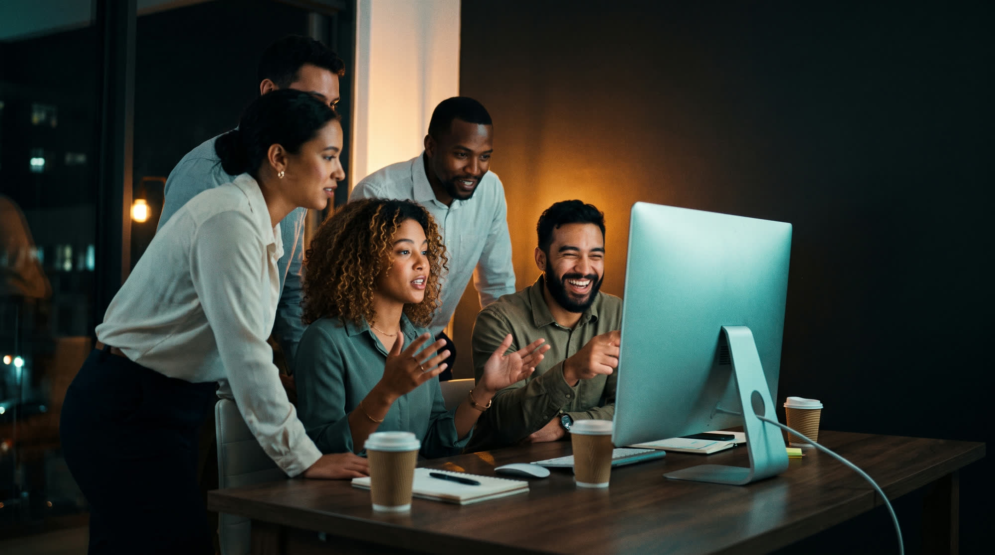 Founders working together