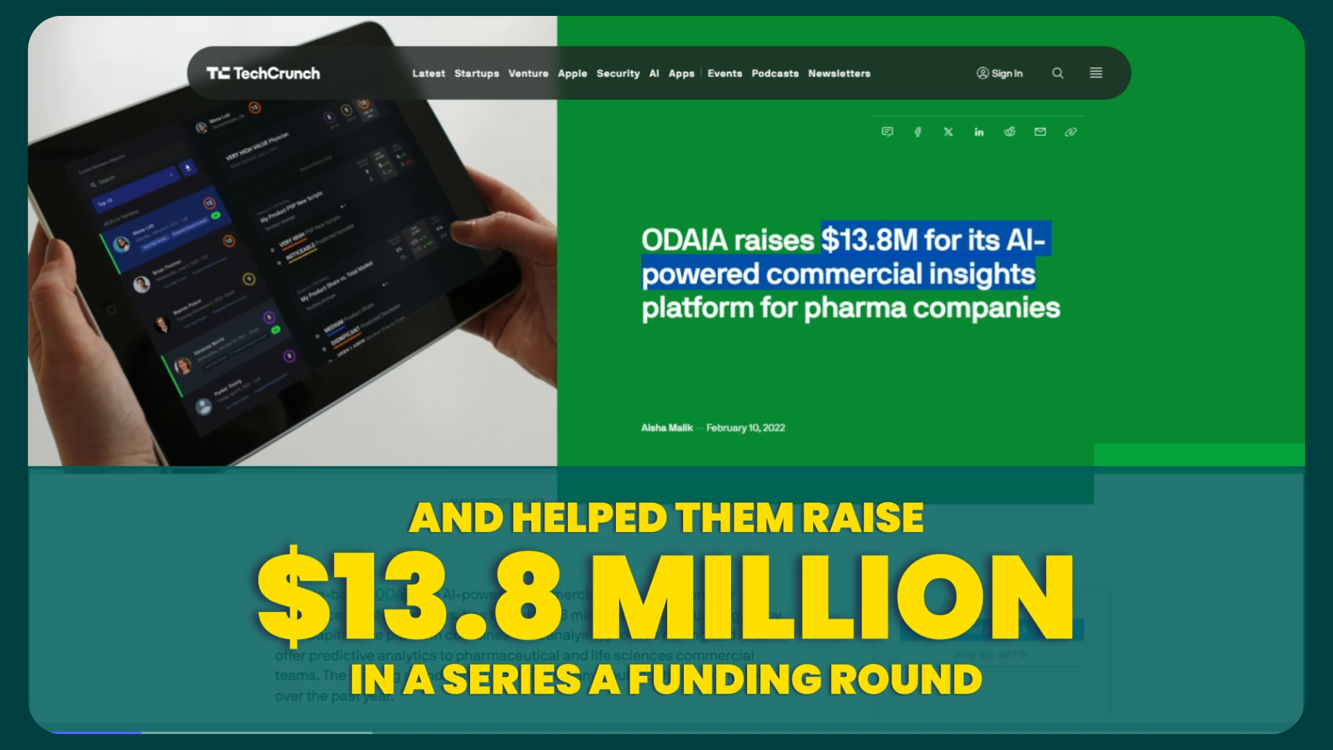 Featured on TechCrunch: the $13.8M Series A funding round