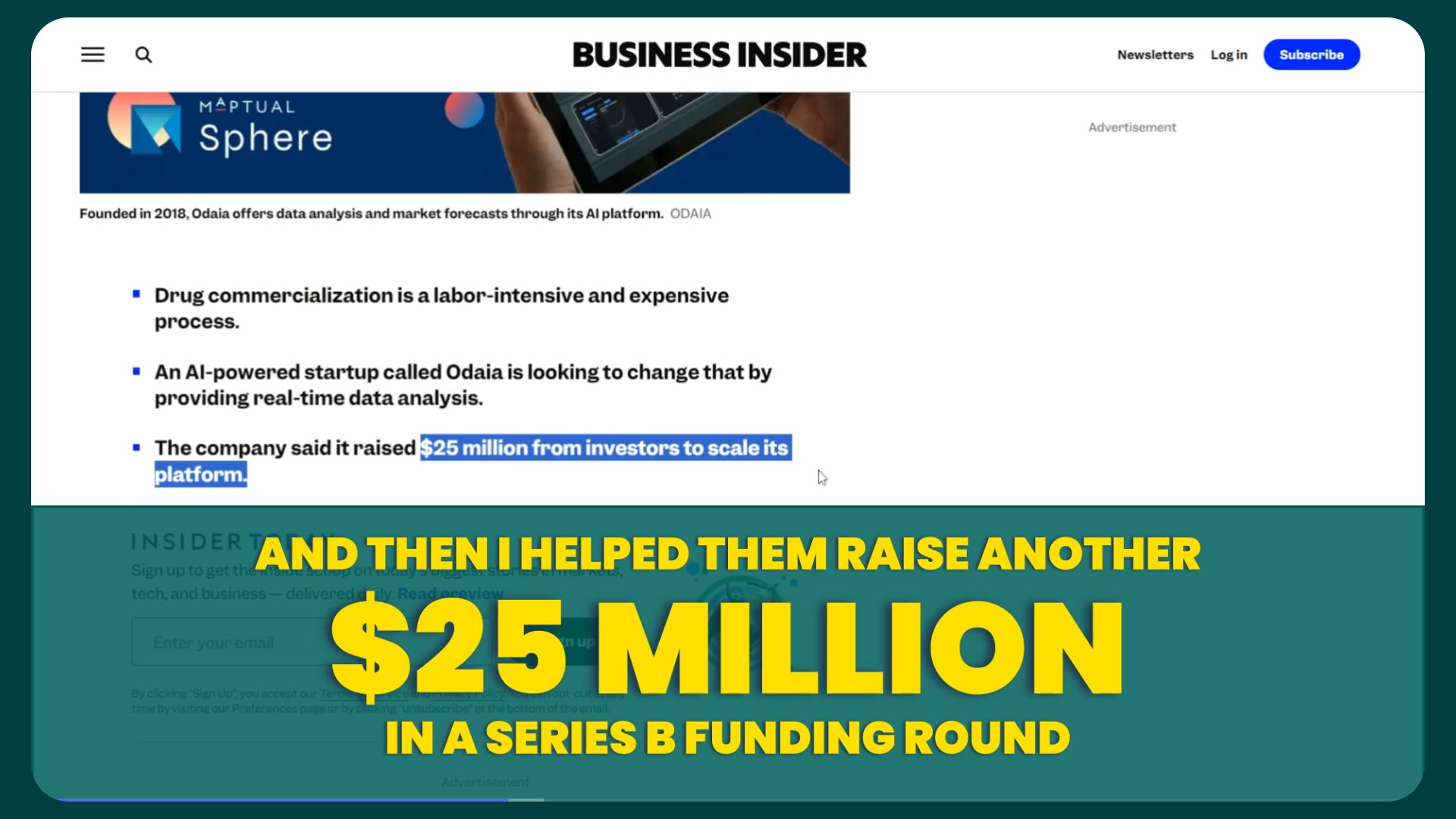 Featured in Business Insider: the $25M Series B funding round